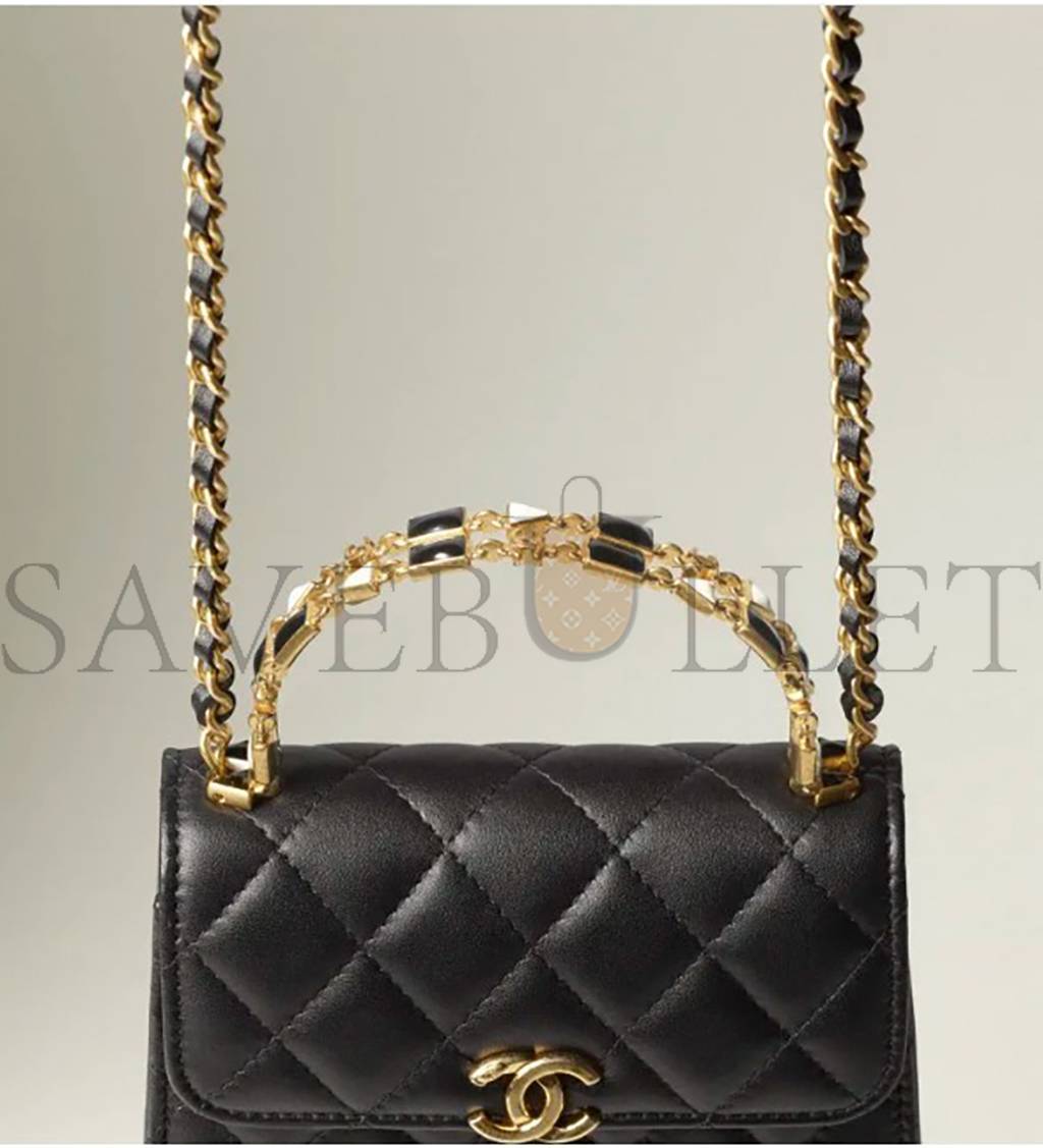 Ch*el clutch with chainc hanel ap2945 b08842 94305 （14.5*11.5*5.5cm）